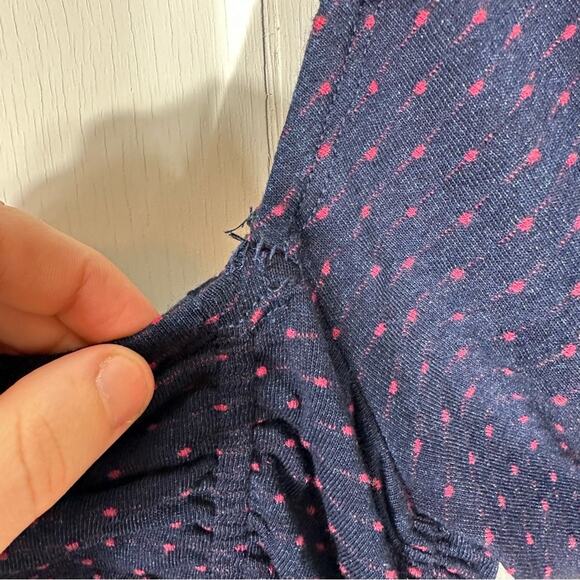 Free People Polka Dot Ruched Mini Dress Size XS - Picture 6 of 9